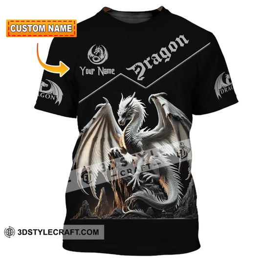Unisex Shirt, Custom Name Shirt for Dragon Lover, Dragon T-Shirt Hoodie Long Sleeve Shirt style option 1