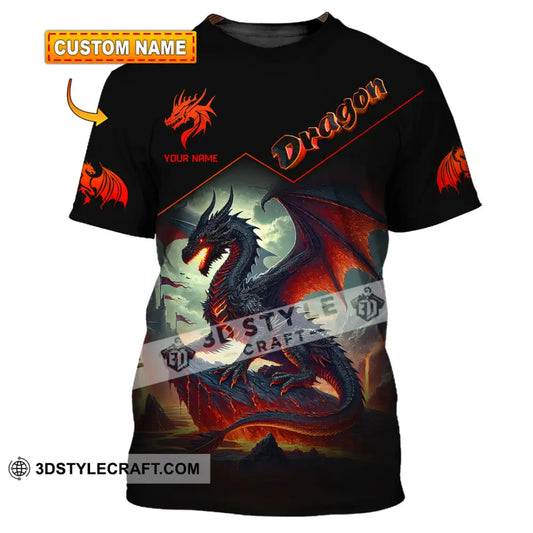 Unisex Shirt Custom Name For Dragon Lover T-Shirt Hoodie Long Sleeve T-Shirt