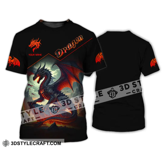 Unisex Shirt, Custom Name Shirt for Dragon Lover, Dragon T-Shirt Hoodie Long Sleeve Shirt style option 2