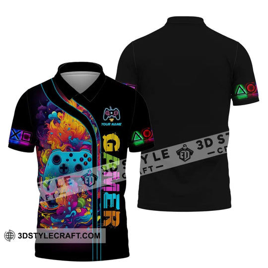 Unisex Shirt, Custom Name Shirt for Game Lover, Gamer T-shirt, Gift for Gamers style option 4