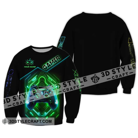 Unisex Shirt, Custom Name Shirt for Gamers, Gamer T-shirt, Gift for Game Lover style option 3