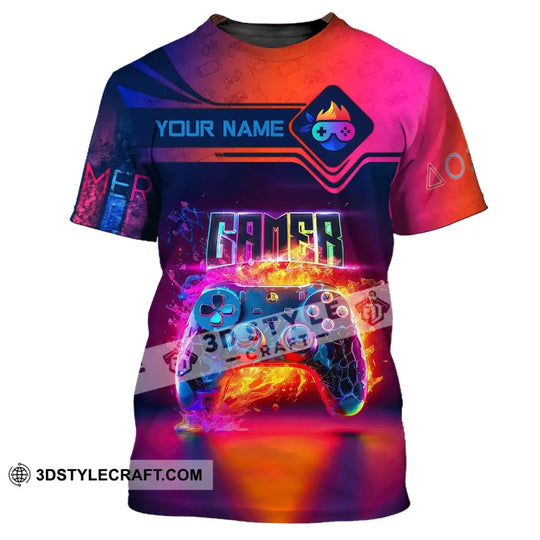 Unisex Shirt, Custom Name Shirt for Gamers, Gamer T-shirt, Gift for Game Lover style option 2