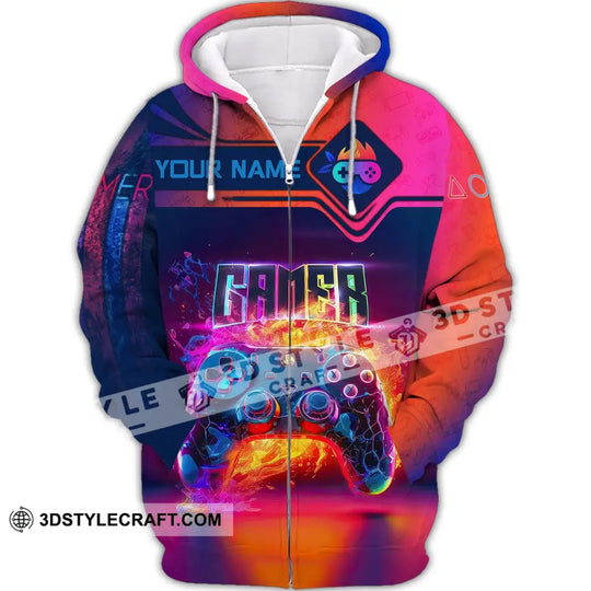 Unisex Shirt, Custom Name Shirt for Gamers, Gamer T-shirt, Gift for Game Lover style option 3