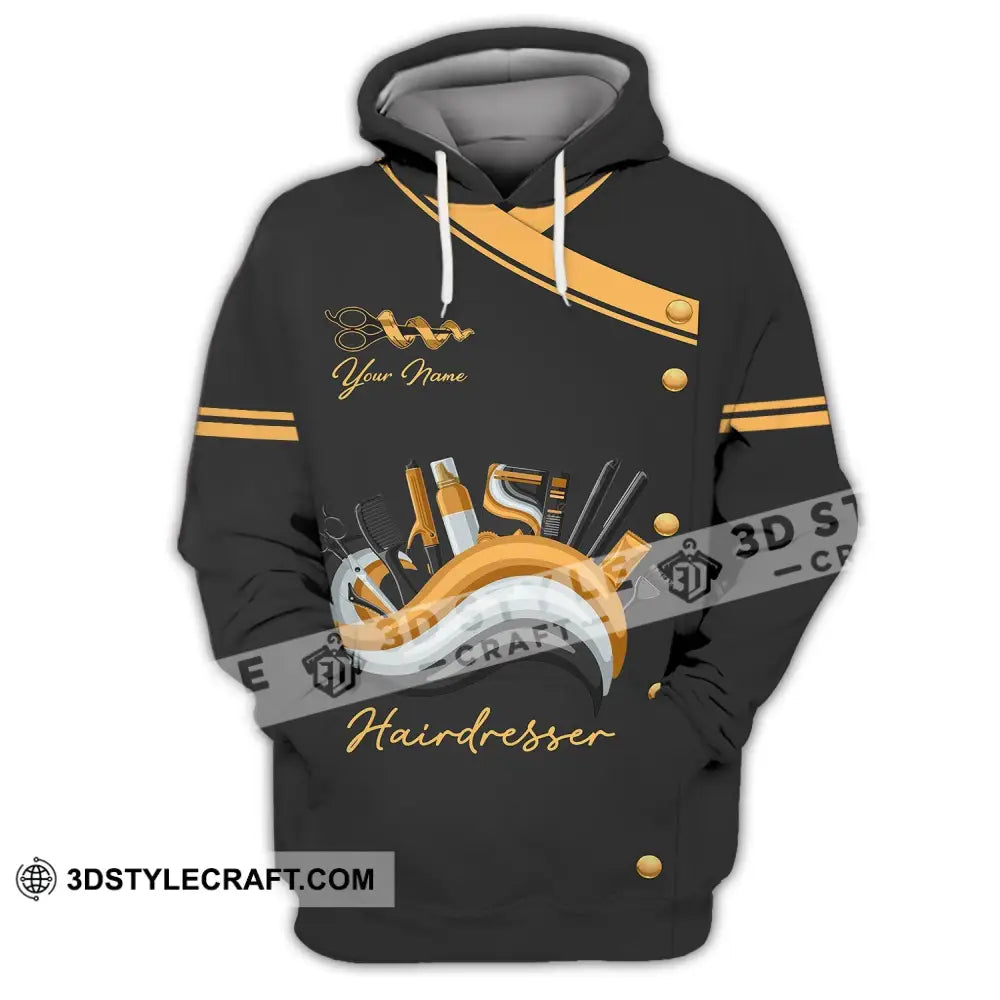 Unisex Shirt - Custom Name For Hairdresser Hoodie / S T-Shirt