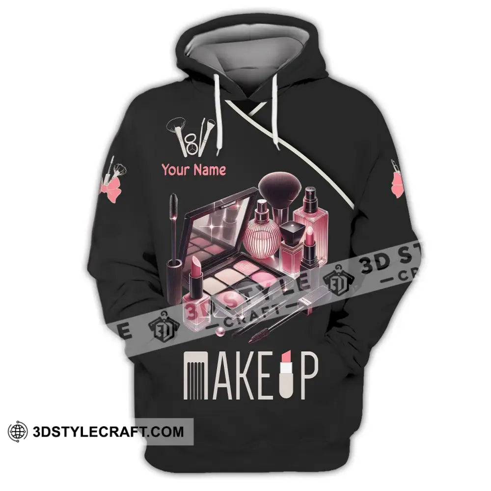 Unisex Shirt - Custom Name For Make Up Lover Hoodie / S T-Shirt