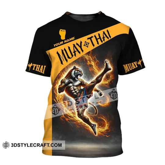 Unisex Shirt, Custom Name Shirt for Muay Thai Lover, Muay Thai T-Shirt Hoodie Long Sleeve Shirt style option 2