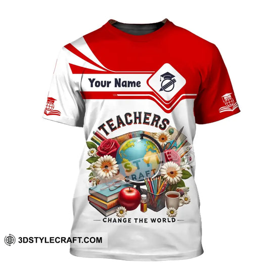 Unisex Shirt, Custom Name Shirt for Teacher, Teacher Polo Long Sleeve, Back To School Gift style option 2