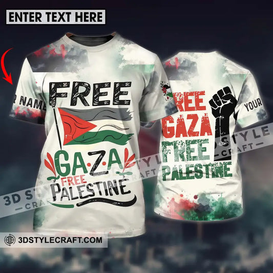 Unisex Shirt - Custom Name Free Gaza Palestine T-Shirt