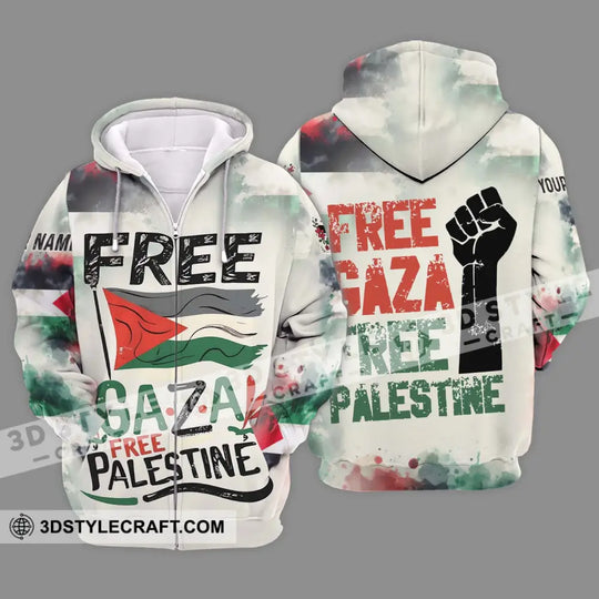 Unisex Shirt - Custom Name Shirt, Free Gaza Free Palestine style option 2