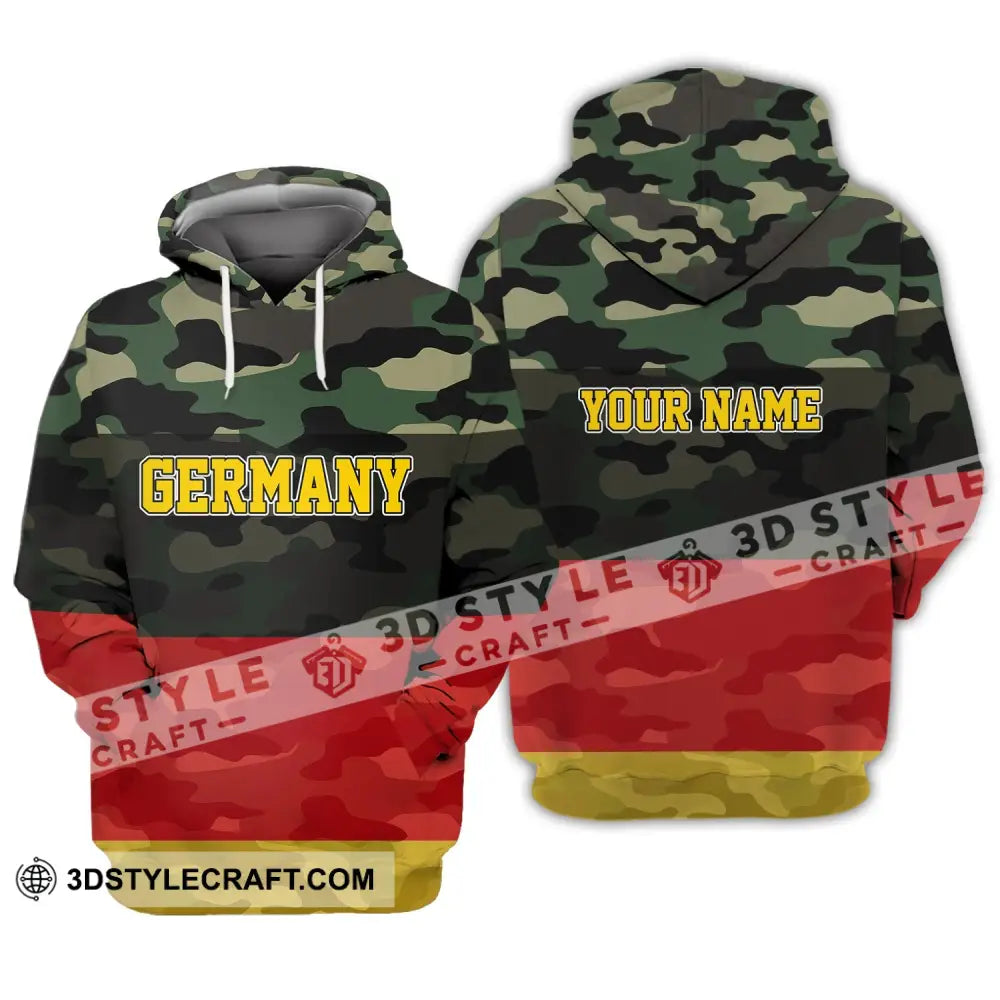 Unisex Shirt - Custom Name Germany All Over 3D Hoodie / S T-Shirt