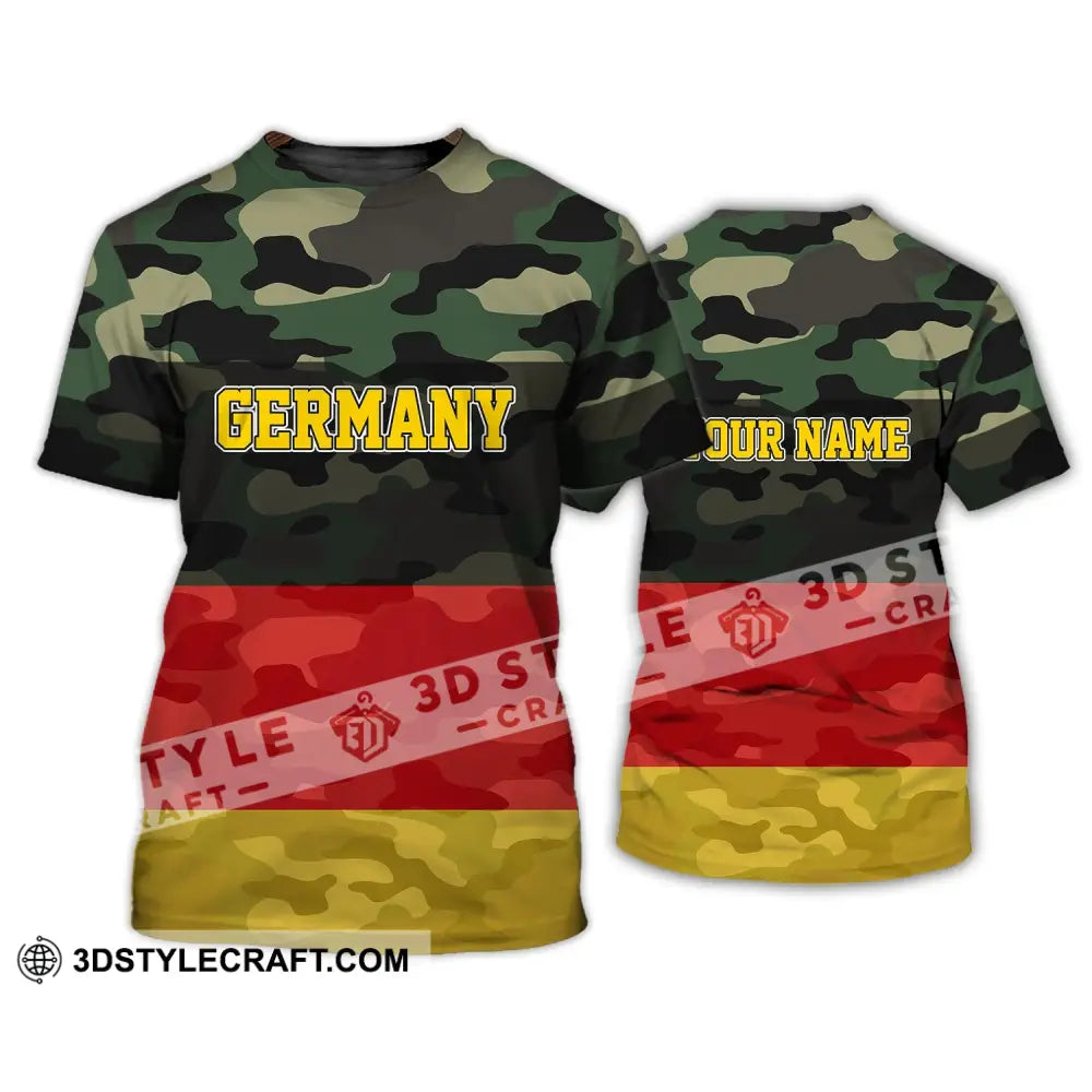 Unisex Shirt - Custom Name Germany All Over 3D T-Shirt / S T-Shirt