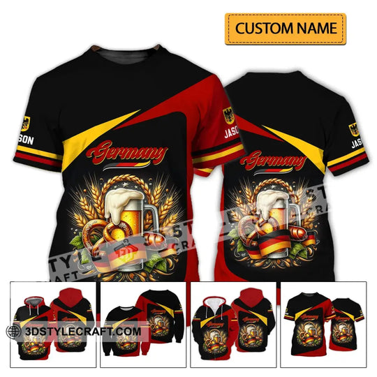 Unisex Shirt - Custom Name Shirt - Germany Beers Shirt style option 2