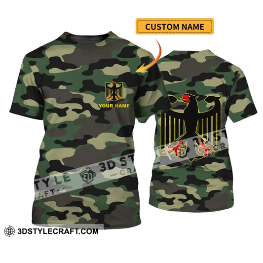 Unisex Shirt - Custom Name Germany Camo All Over T-Shirt