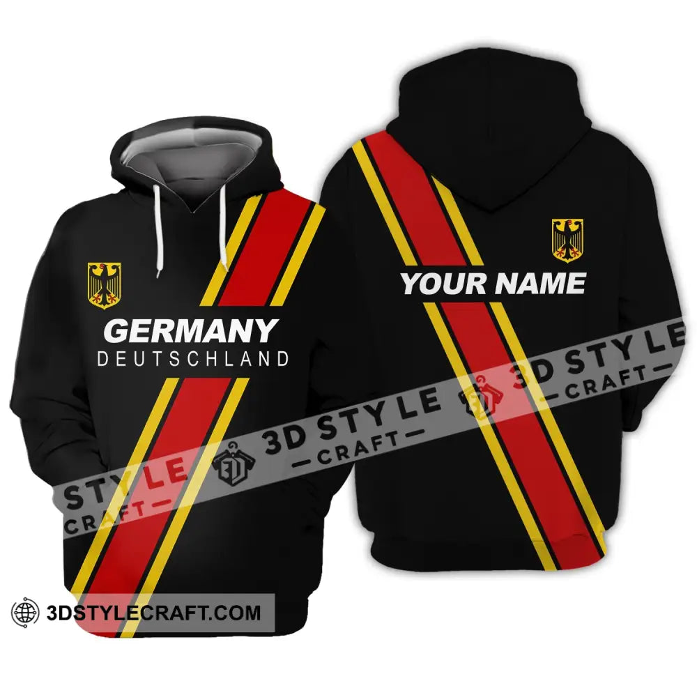 Unisex Shirt - Custom Name Germany Deutschland Sport Style Hoodie / S T-Shirt