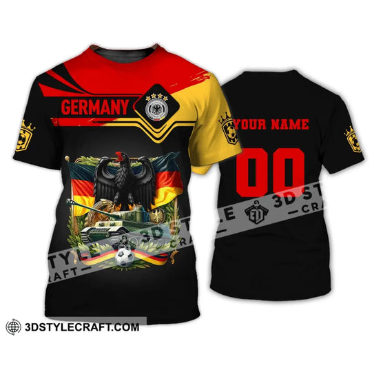 Unisex Shirt, Custom Name Germany Football Shirt, Germany Football Polo Long Sleeve, Soccer Lover Shirt style option 3