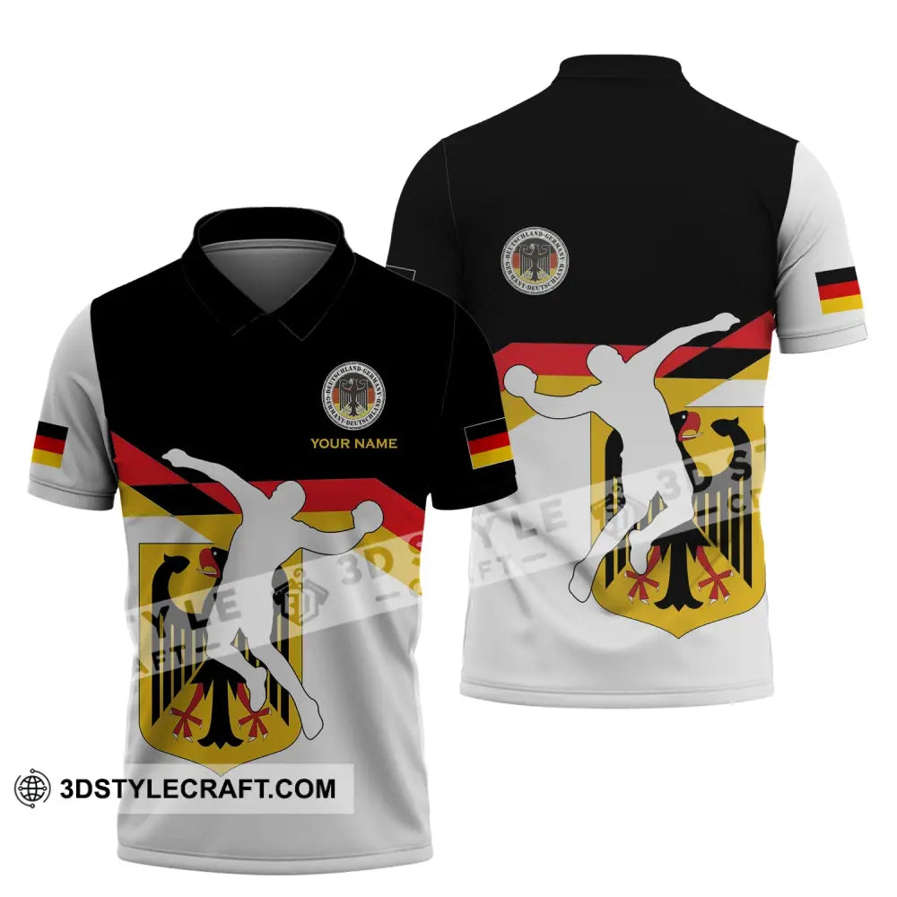 Unisex Shirt - Custom Name Germany Handball Polo / S T-Shirt