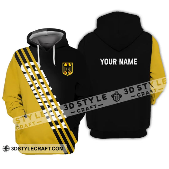Unisex Shirt - Custom Name Shirt - Germany Lifestyle Yellow And Black Shirt style option 3