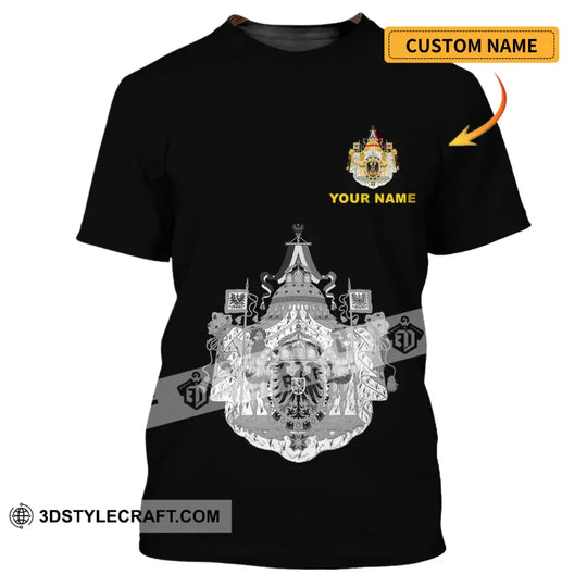 Unisex Shirt - Custom Name Shirt - Germany Logo 3D Name Shirt style option 1