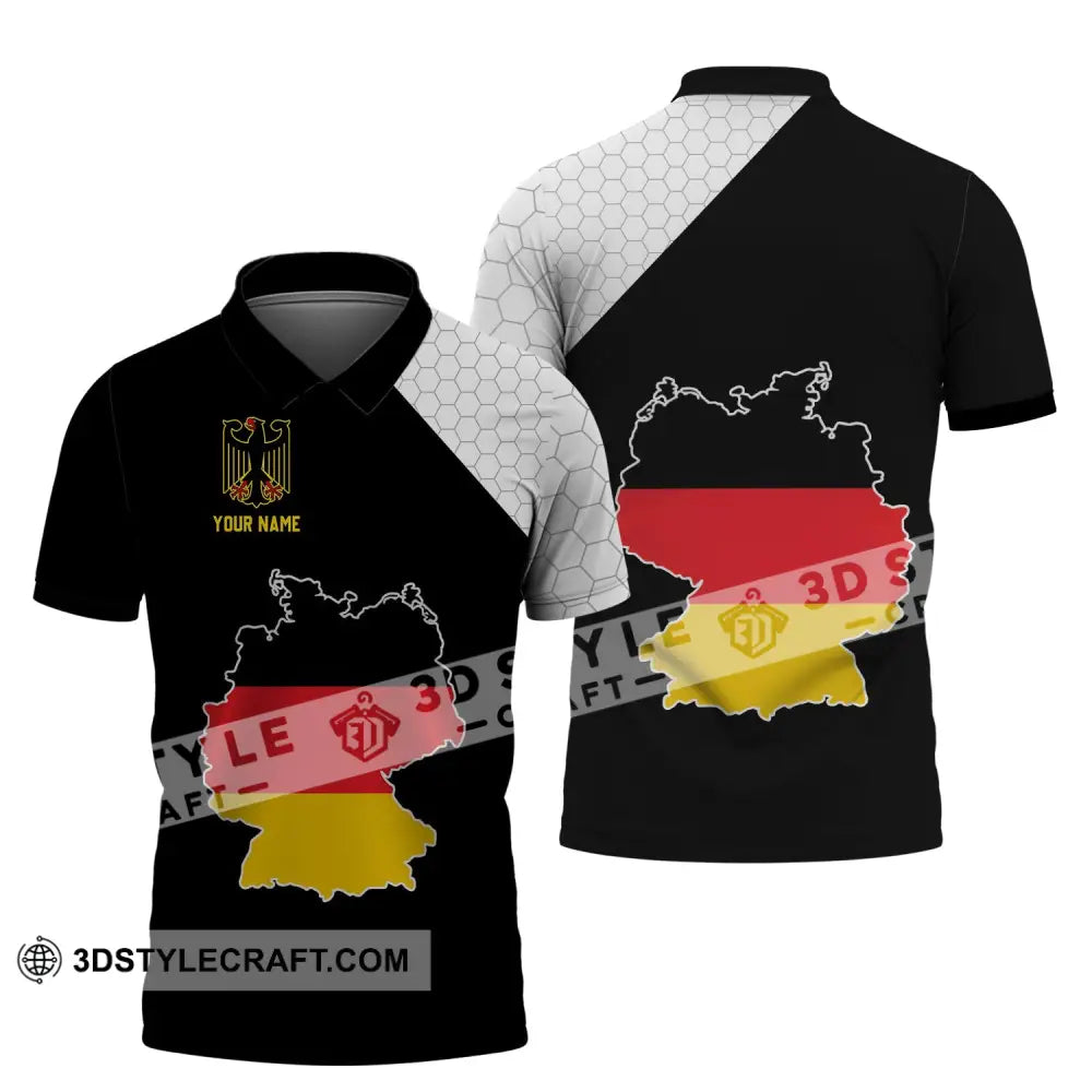 Unisex Shirt - Custom Name Germany Map Version Polo / S T-Shirt