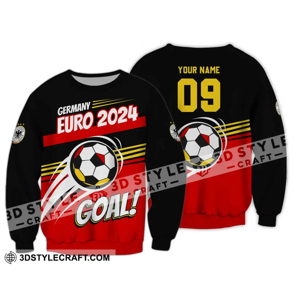 Unisex Shirt - Custom Name Germany National Team Euro 2024 Goal! Long Sleeve / S T-Shirt