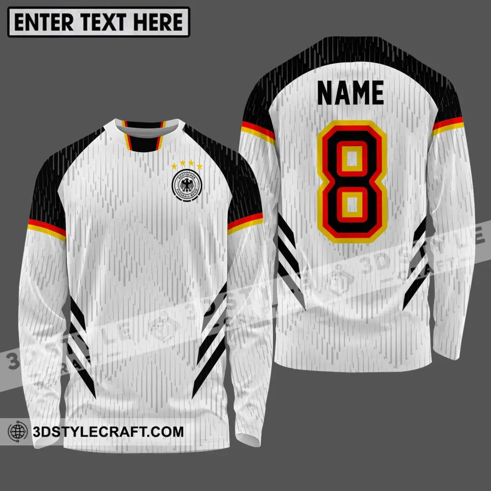 Unisex Shirt - Custom Name Germany National Team Long Sleeve / S T-Shirt