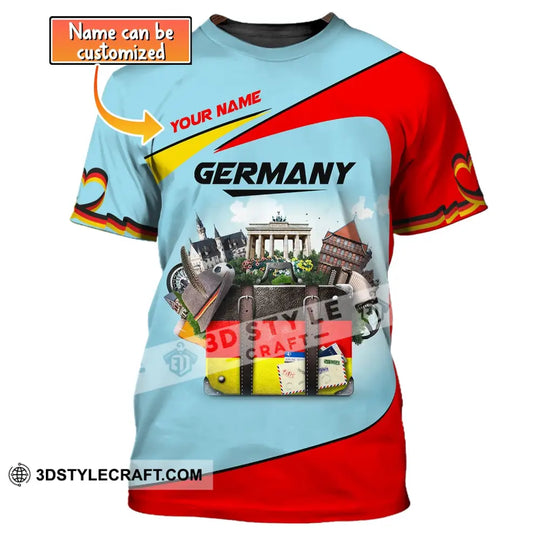 Unisex Shirt, Custom Name Germany T-Shirt, German Shirt, German Love Gift style option 1