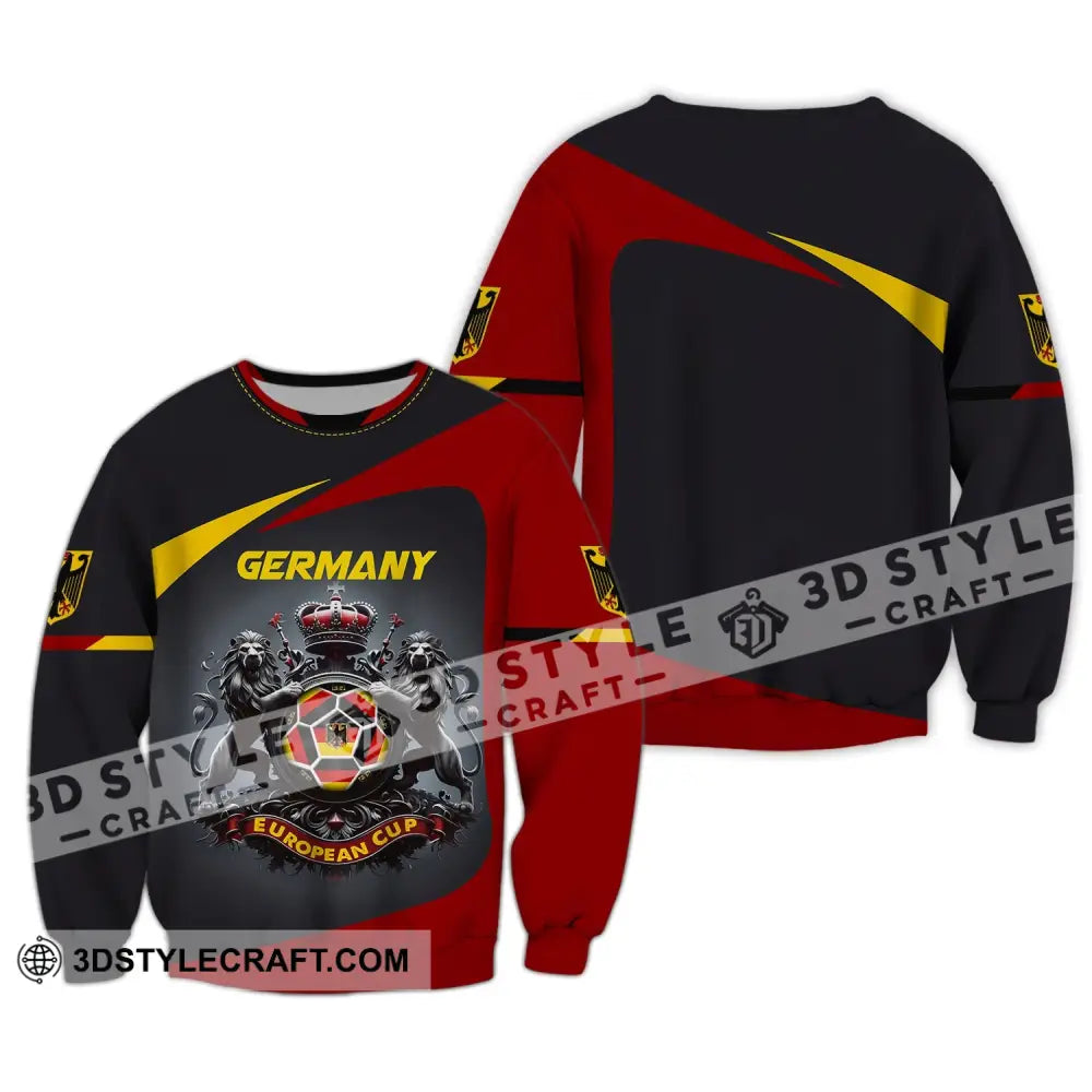 Unisex Shirt Custom Name Germany T-Shirt German Polo Love Gift Long Sleeve / S