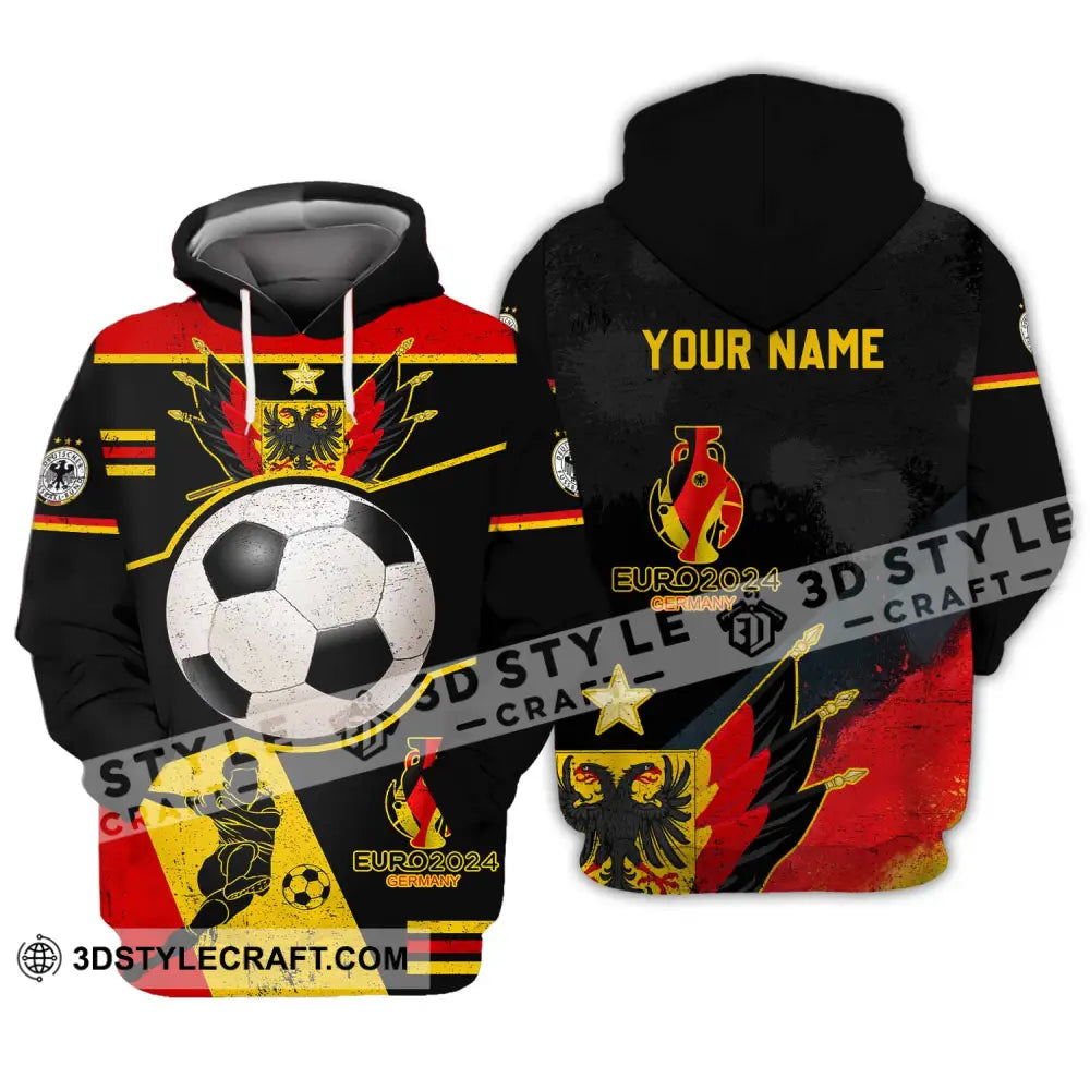 Unisex Shirt - Custom Name Germany Team Euro 2024 Hoodie / S T-Shirt