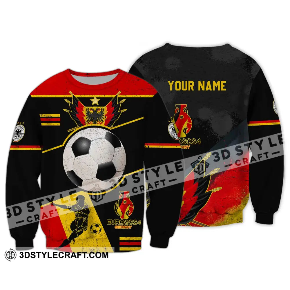 Unisex Shirt - Custom Name Germany Team Euro 2024 Long Sleeve / S T-Shirt