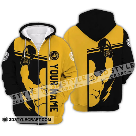 Unisex Shirt - Custom Name Shirt - Gift For Boxing Lover, Logo Name Shirt style option 4