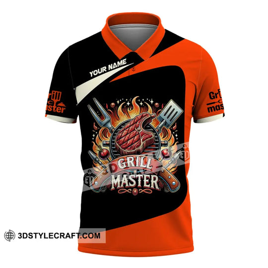 Unisex Shirt, Custom Name Grill Master Shirt, Chef T-Shirt Hoodie Long Sleeve Shirt style option 4