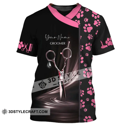 Unisex Shirt - Custom Name Shirt - Groomer Paws Custom Name Shirt style option 4