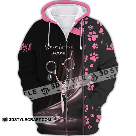 Unisex Shirt - Custom Name Shirt - Groomer Paws Custom Name Shirt style option 3
