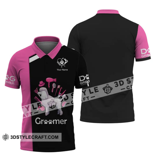 Unisex Shirt, Custom Name Groomer Shirt, Pet Grooming T-Shirt, Dog Grooming Shirts style option 4