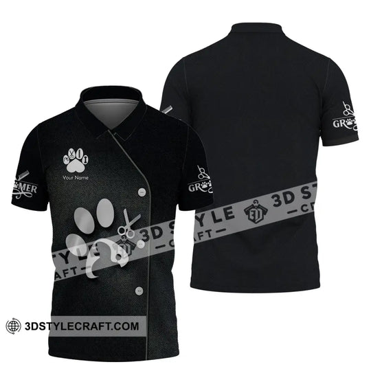 Unisex Shirt, Custom Name Groomer Shirt, Pet Grooming T-Shirt, Dog Groomer Shirts style option 3