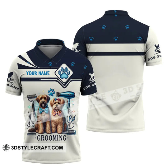 Unisex Shirt, Custom Name Groomer Shirt, Groomer T-Shirt Hoodie Long Sleeve Shirt style option 4