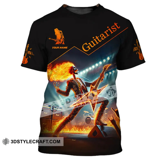 Unisex Shirt, Custom Name Guitarist Shirt, Guitarist Love T-Shirt style option 2
