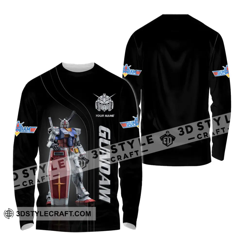 Unisex Shirt Custom Name Gundam T-Shirt Hoodie Long Sleeve Lover Gift / S T-Shirt