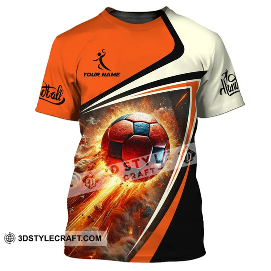 Unisex Shirt, Custom Name Handball Shirt, Handball Love T-Shirt style option 2