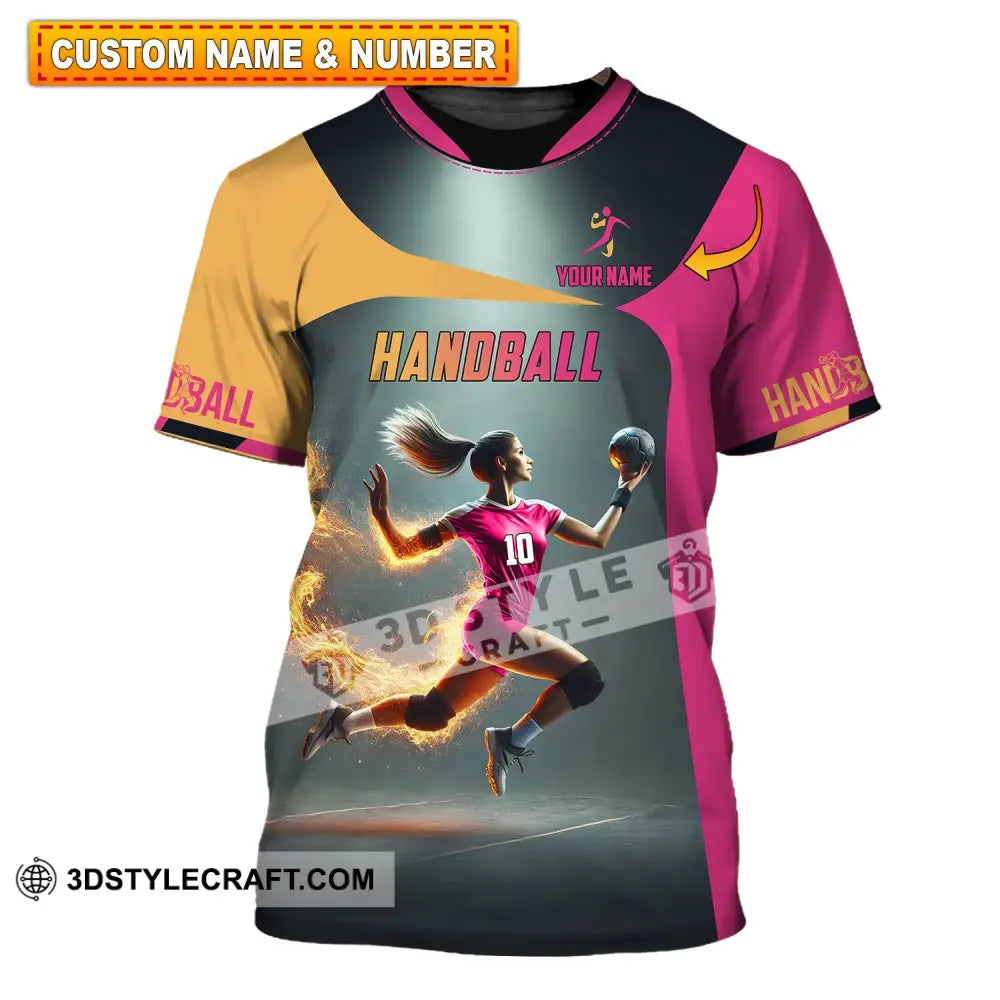 Unisex Shirt - Custom Name Handball T-Shirt