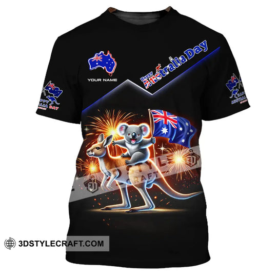 Unisex Shirt, Custom Name Happy Australia Day Shirt, Australia Lover Gift style option 2