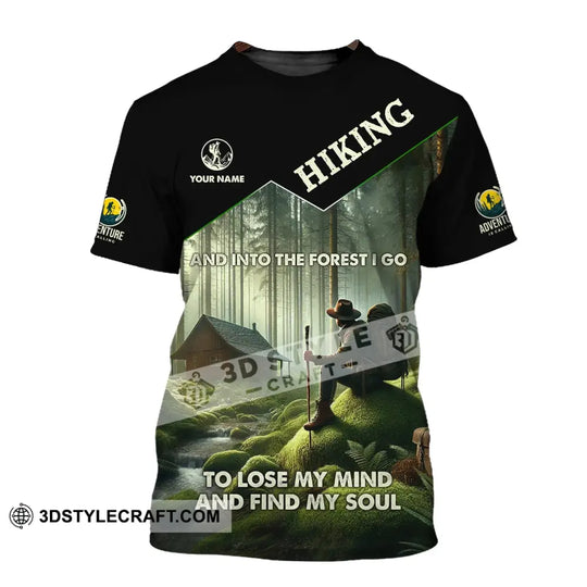 Unisex Shirt, Custom Name Hiking Shirt, Hiking Polo Long Sleeve, Hiking Lover Gift style option 2