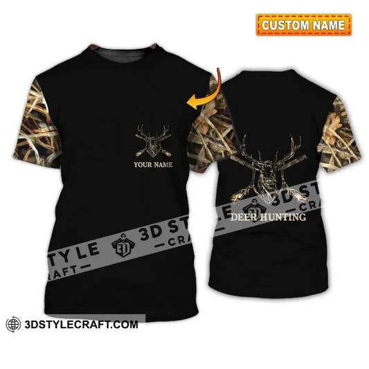 Unisex Shirt - Custom Name Hunting Deer Full Printing T-Shirt