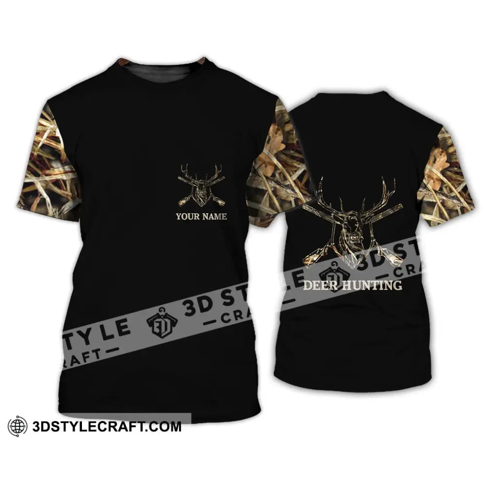 Unisex Shirt - Custom Name Hunting Deer Full Printing T-Shirt / S T-Shirt