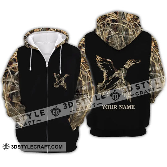 Unisex Shirt - Custom Name Shirt - Hunting Shirt, Hunting Name - Duck Hunting Full Printing style option 3