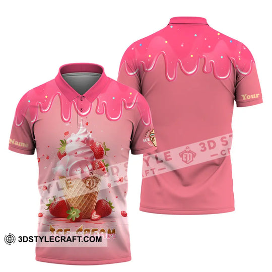 Unisex Shirt, Custom Name Ice Cream Shirt, Ice Cream Lover Shirt style option 4