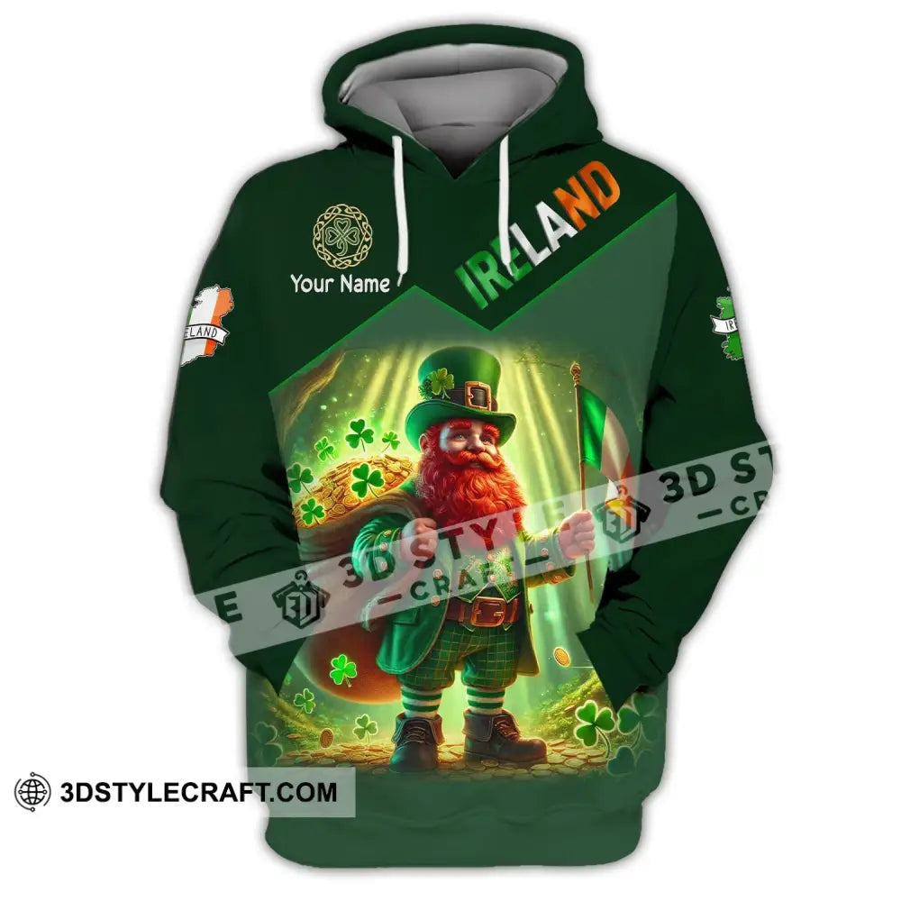 Unisex Shirt Custom Name Ireland Lover T-Shirt Gift Hoodie / S T-Shirt