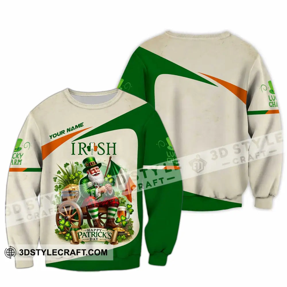 Unisex Shirt Custom Name Ireland Polo Long Sleeve / S T-Shirt