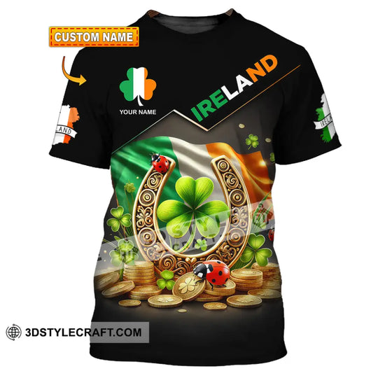 Unisex Shirt, Custom Name Ireland Shirt, Ireland Polo Long Sleeve Shirt style option 1