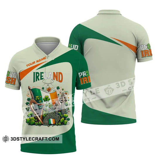 Unisex Shirt, Custom Name Ireland T-Shirt, Proud Irish, Gift for Irish style option 4